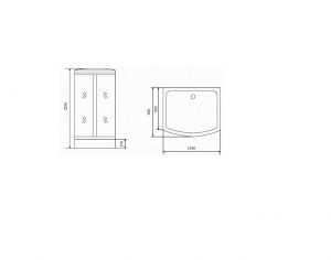 Timo Comfort T-8815 Clean Glass душевая кабина (120*90*220)