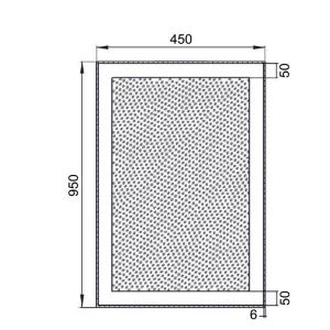 Зеркало Aquanet Алассио 4595 LED 45x95 см