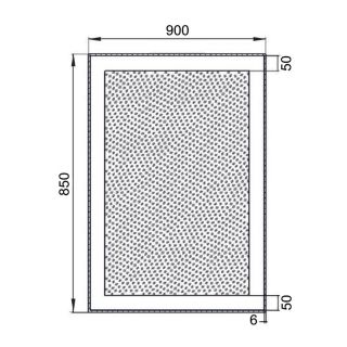 Зеркало Aquanet Алассио 9085 LED 90x85