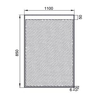 Зеркало Aquanet Палермо 11085 LED 1100x850x32 мм