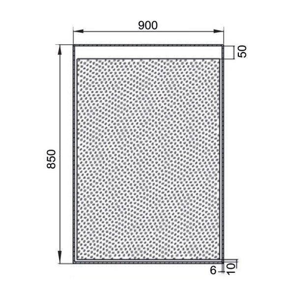 Зеркало Aquanet Палермо 9085 LED 90x85x3.2 см