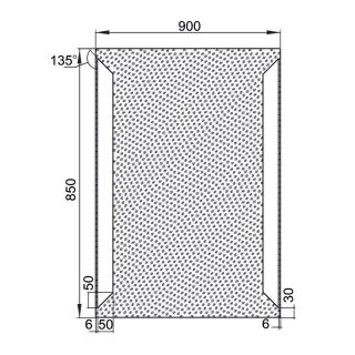 Зеркало Aquanet Сорренто 9085 LED 90 см