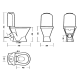 Унитаз  Sanita luxe Classic Comfort  WC.CC/Classic/2-DM/WHT.G/S1 белый