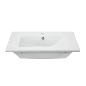 Раковина Sanita Luxe Quadro WB.FN/Quadro/75-C/WHT.G/S1 75 см