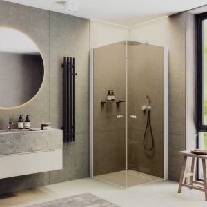 Душевой уголок MaybahGlass MGY-1297-1 80x80см белый