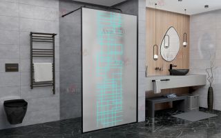 Душевая перегородка AvaCan LB 110 MT чёрный