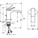 Смеситель Hansgrohe  Vivenis 75022700 для раковины