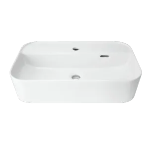 Раковина Sanita Luxe Infinity Shelf  WB.CT/Infinity/60-C.Shelf/WHT.G/S1 60 см