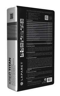 Плиточный клей Laparet Titan 25 кг, х9999286740, серый