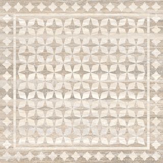 Керамогранит Vitra Travertini Декор K945355HR, БП000014877, 60х60, коричневый