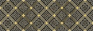 Керамогранит Laparet Роял Декор чёрный AD\B483\60045, х9999217261, 20х60, черный