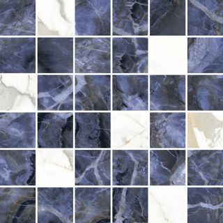 Керамогранит Laparet Лаурэль Мозаика микс, х9999287128, 29,7х29,7, синий
