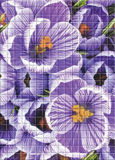 Керамогранит Cersanit Motive Декор Violet (MF2M221DT), х9999078418, 35х25, фиолетовый