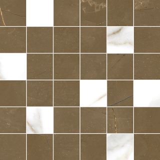 Керамогранит Laparet Лима Мозаика коричневая, х9999281543, 30х30, бежевый, коричневый