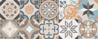 Керамогранит Laparet Оливер настенная мозаика, х9999284068, 20х50, разноцветный