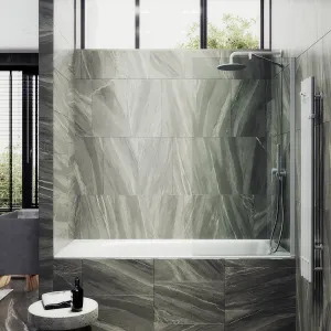 Шторка на ванну MaybahGlass MGV-61-1ш 50см белый