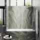 Шторка на ванну MaybahGlass MGV-64-1у 80см белый
