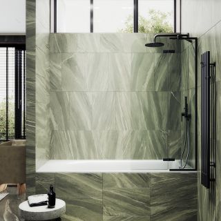 Шторка на ванну MaybahGlass MGV-656-6 70см чёрный Шторка на ванну MaybahGlass MGV-656-6 70см чёрный