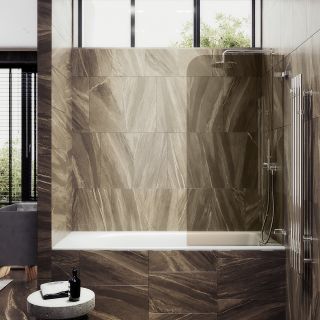 Шторка на ванну MaybahGlass MGV-651-4 70см хром глянцевый Шторка на ванну MaybahGlass MGV-651-4 70см хром глянцевый