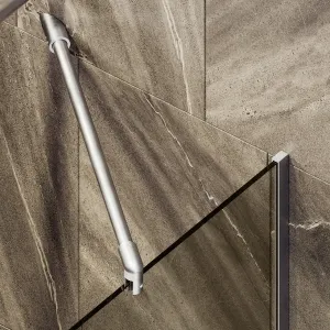Шторка на ванну MaybahGlass MGV-250-5у 30см хром матовый