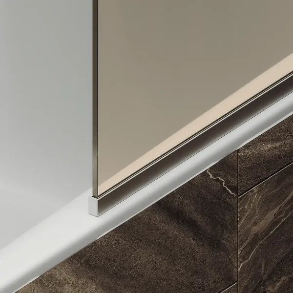 Шторка на ванну MaybahGlass MGV-70-5у 80см хром матовый