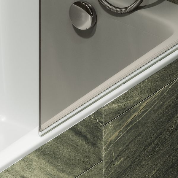 Шторка на ванну MaybahGlass MGV-789-6 80см чёрный