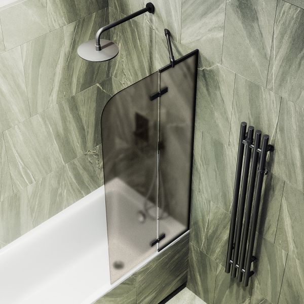 Шторка на ванну MaybahGlass MGV-658-6 69см чёрный
