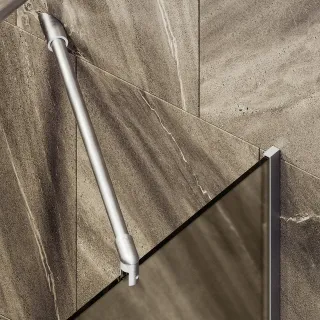 Шторка на ванну MaybahGlass MGV-249-5у 30см хром матовый Шторка на ванну MaybahGlass MGV-249-5у 30см хром матовый