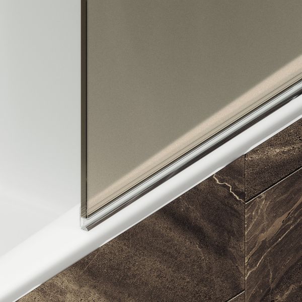 Шторка на ванну MaybahGlass MGV-647-4 40см хром глянцевый