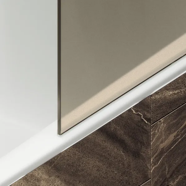 Шторка на ванну MaybahGlass MGV-72-5ш 40см хром матовый