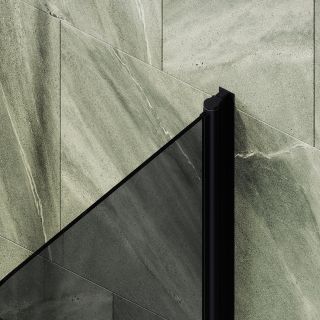Шторка на ванну MaybahGlass MGV-779-6 60см чёрный