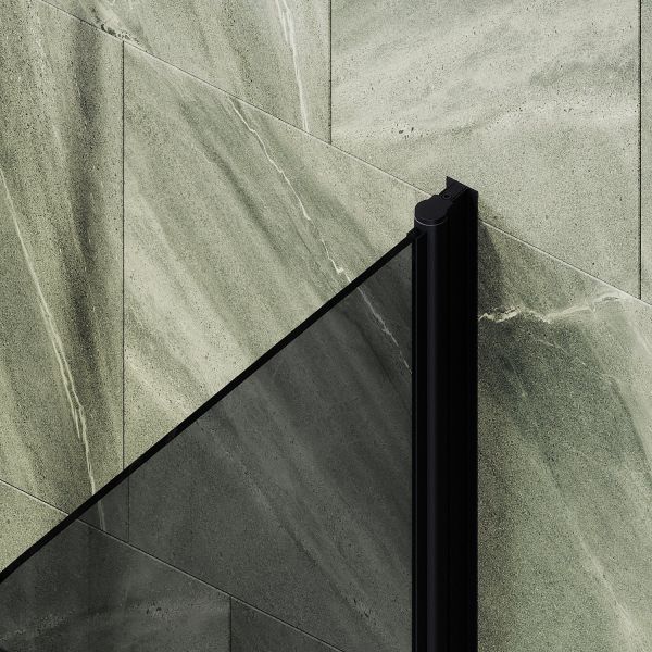 Шторка на ванну MaybahGlass MGV-785-6 70см чёрный