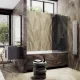 Шторка на ванну MaybahGlass MGV-133-5у 44см хром матовый
