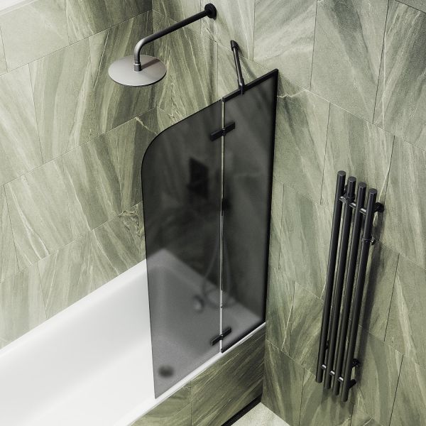 Шторка на ванну MaybahGlass MGV-660-6 69см чёрный