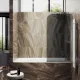 Шторка на ванну MaybahGlass MGV-88-5у 80см хром матовый