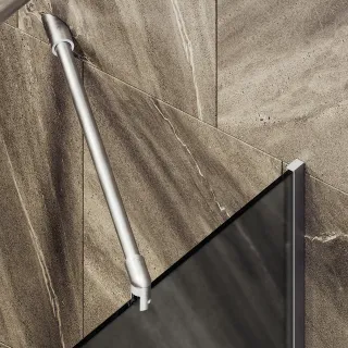 Шторка на ванну MaybahGlass MGV-85-5у 50см хром матовый
