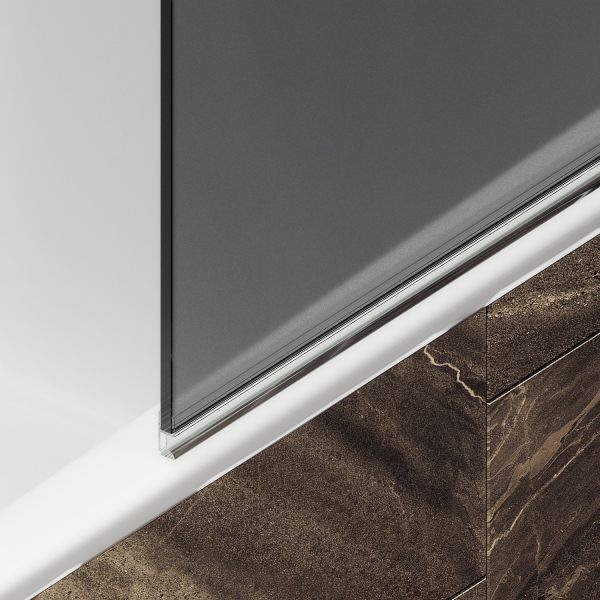 Шторка на ванну MaybahGlass MGV-649-4 40см хром глянцевый