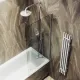 Шторка на ванну MaybahGlass MGV-61-5ш 50см хром матовый