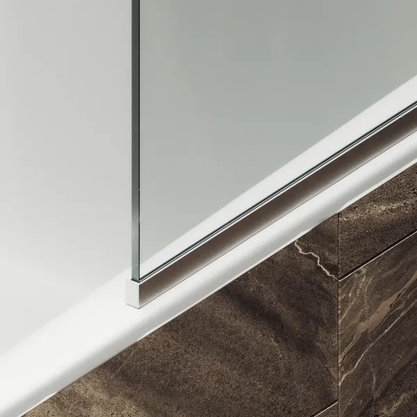 Шторка на ванну MaybahGlass MGV-154-5у 74см хром матовый