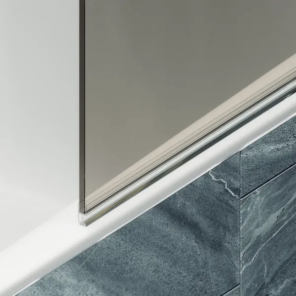 Шторка на ванну MaybahGlass MGV-601-3 40см золото