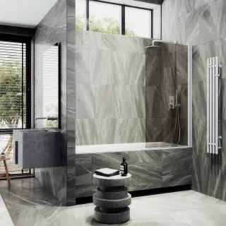 Шторка на ванну MaybahGlass MGV-622-1 80см белый Шторка на ванну MaybahGlass MGV-622-1 80см белый