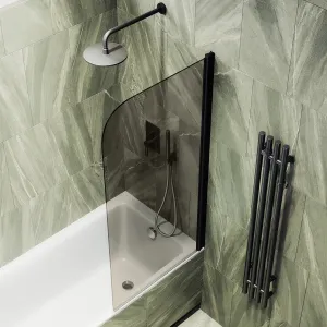 Шторка на ванну MaybahGlass MGV-601-6 40см чёрный