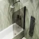 Шторка на ванну MaybahGlass MGV-601-6 40см чёрный