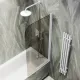 Шторка на ванну MaybahGlass MGV-601-1 40см белый