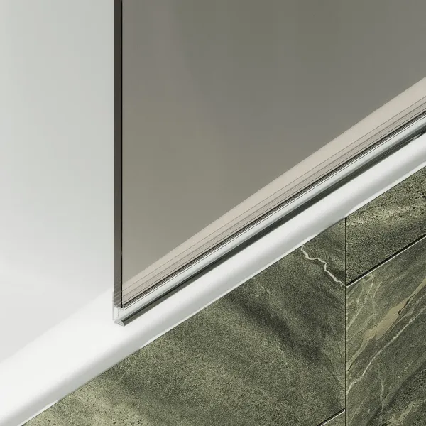 Шторка на ванну MaybahGlass MGV-601-6 40см чёрный