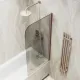 Шторка на ванну MaybahGlass MGV-606-2 50см бронза