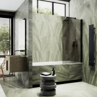 Шторка на ванну MaybahGlass MGV-625-6 80см чёрный Шторка на ванну MaybahGlass MGV-625-6 80см чёрный