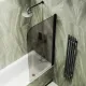 Шторка на ванну MaybahGlass MGV-602-6 40см чёрный