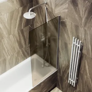 Шторка на ванну MaybahGlass MGV-73-5ш 50см хром матовый