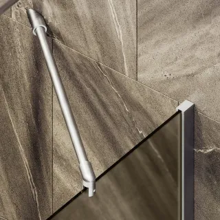 Шторка на ванну MaybahGlass MGV-249-5ш 30см хром матовый Шторка на ванну MaybahGlass MGV-249-5ш 30см хром матовый